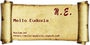 Mello Eudoxia névjegykártya